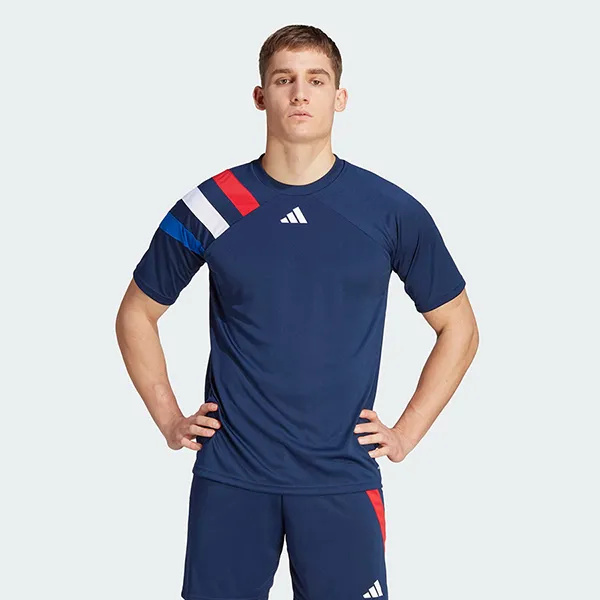 Set Quần Áo Cộc Tay Adidas Camiseta Fortore 23 Masculina IK5738 - IK5729 Màu Xanh Size L