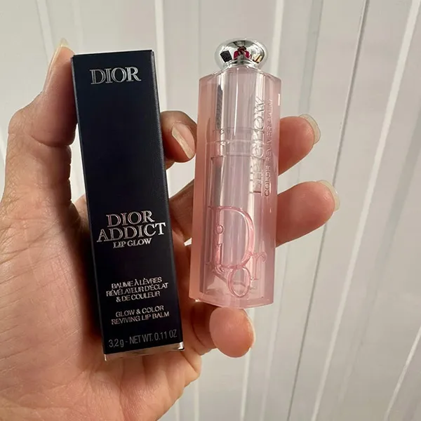 Son Dưỡng Dior Addict Lip Glow 001 Pink Màu Hồng (Bản Mới Box Xanh) - Son Môi - Vua Hàng Hiệu