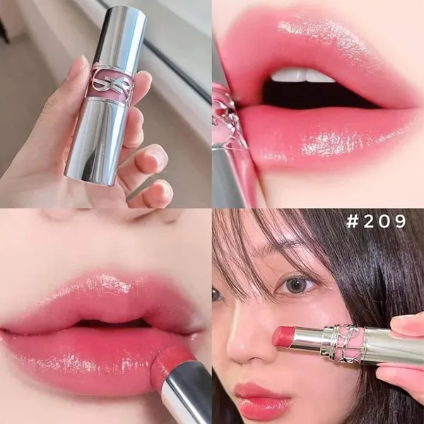 Son Dưỡng Yves Saint Laurent YSL Loveshine Lip Oil Stick 209 Pink Desire Màu Hồng Ánh Nhũ