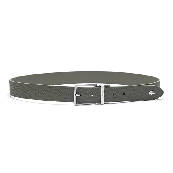 Thắt Lưng Nam Lacoste Chantaco Wide Buckle Reversible Belt Dùng 2 Mặt RC4085 918 Màu Nâu Rêu - Thắt lưng - Vua Hàng Hiệu