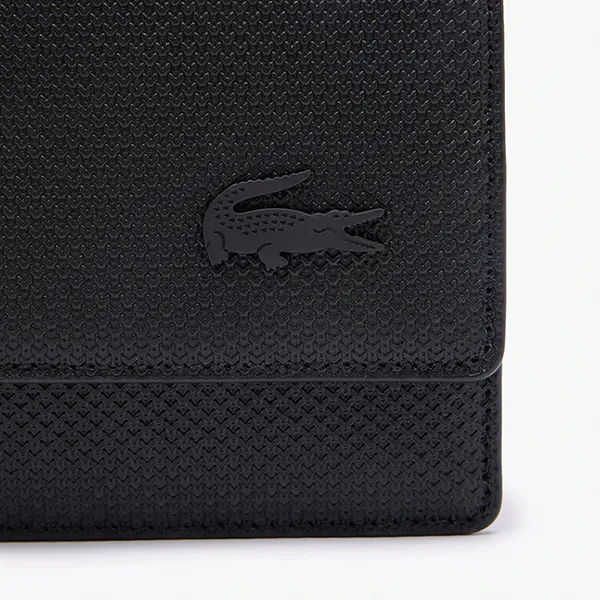 Túi Đeo Chéo Lacoste Chantaco Calfskin Flap Closure Bag NU4118CE 000 Màu Đen
