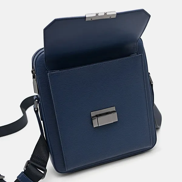 Túi Đeo Chéo Nam Pedro Henry Leather Sling Crossbody Bag Navy PM2-26320147 Màu Xanh Navy