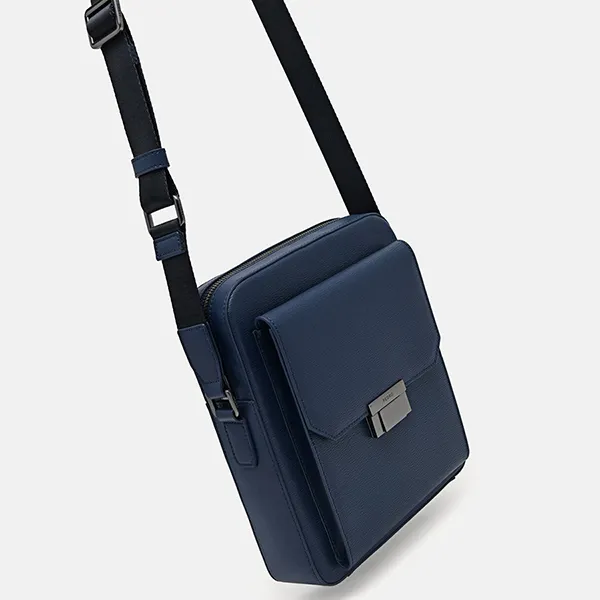 Túi Đeo Chéo Nam Pedro Henry Leather Sling Crossbody Bag Navy PM2-26320147 Màu Xanh Navy
