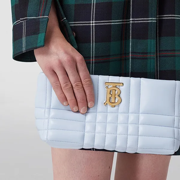Túi Đeo Chéo Nữ Burberry BBR Small Lola Shoulder Bag Màu Xanh Pastel