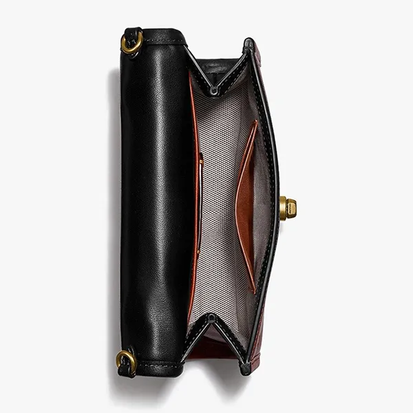 Túi Đeo Chéo Nữ Coach Kip Turnlock Crossbody C3486 Màu Đen