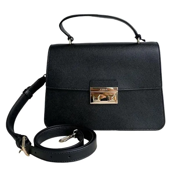 Túi Đeo Chéo Nữ Furla Bella Handle Màu Đen