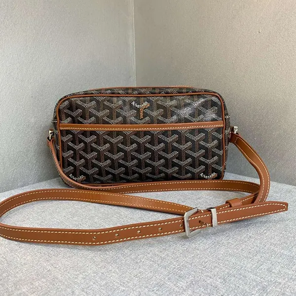 Túi Đeo Chéo Nữ Goyard Cap-Vert PM Bag Brown CAPVE2PMLTY Màu Nâu Đen - Túi xách - Vua Hàng Hiệu