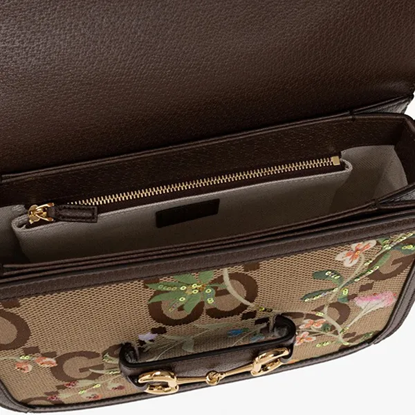 Túi Đeo Chéo Nữ Gucci Beige ‘Horsebit 1955’ Shoulder Bag 602204 UKMLG-2562 Màu Be Nâu - Túi xách - Vua Hàng Hiệu