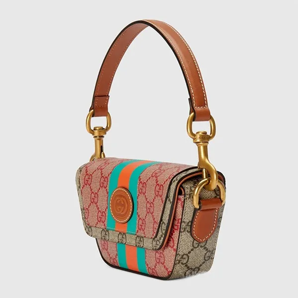 Túi Xách Nữ Gucci GG Mini Monogrammed Coated-canvas Messenger Bag 723762-FABFH-8361 Phối Màu