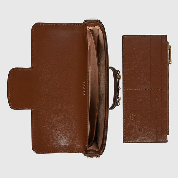 Túi Đeo Chéo Nữ Gucci Horsebit 1955 Mini Bag 752002 92TCG 8563 Màu Nâu Be - Túi xách - Vua Hàng Hiệu