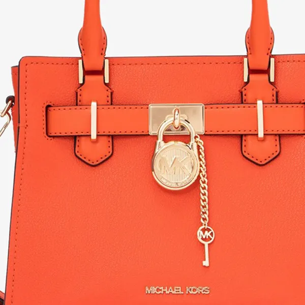 Túi Đeo Chéo Nữ Michael Kors MK Hamilton Small Crossbody Bag 35T1GHMS1L623 Màu Cam - Túi xách - Vua Hàng Hiệu