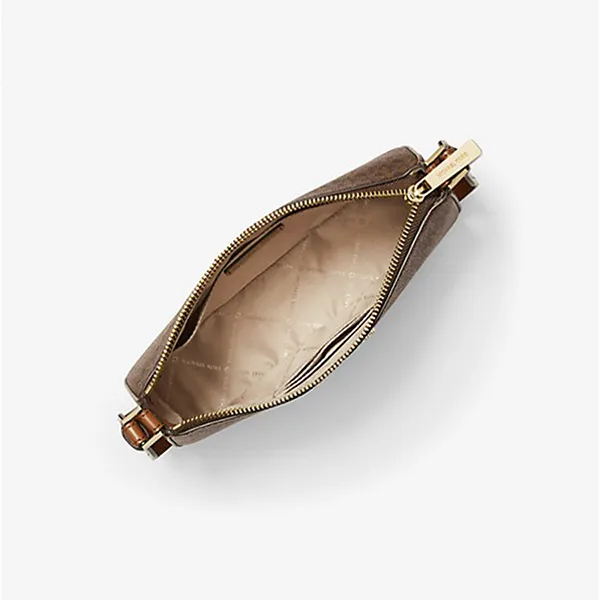 Túi Đeo Chéo Nữ Michael Kors MK Jet Set Travel Small Logo Shoulder Bag With Pouches Màu Nâu