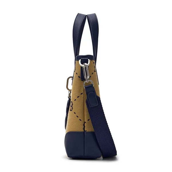 Túi Đeo Chéo Nữ MLB Diamond Monogram Jacquard Mini Crossbody Boston Red Sox 3ACRS054N-43BGL Màu Xanh Phối Be