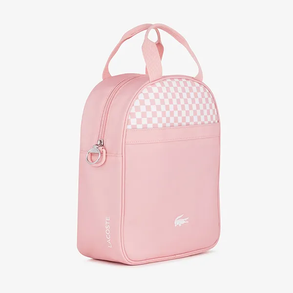 Túi Đeo Chéo Trẻ Em Lacoste Kids Crossbody Bag NH4317PF M30 Màu Hồng Caro