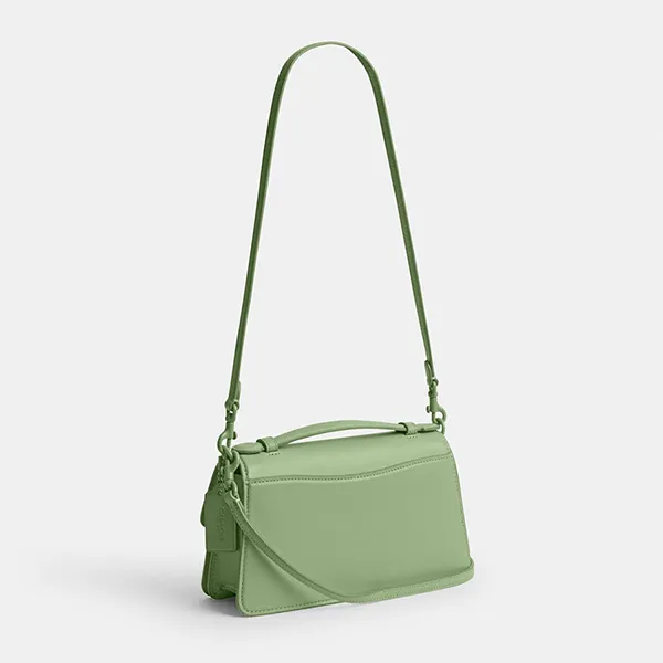 Túi Đeo Vai Nữ Coach Juno Rectangular Flap Shoulder Bag CR706 Pale Pistachio Màu Xanh - Túi xách - Vua Hàng Hiệu