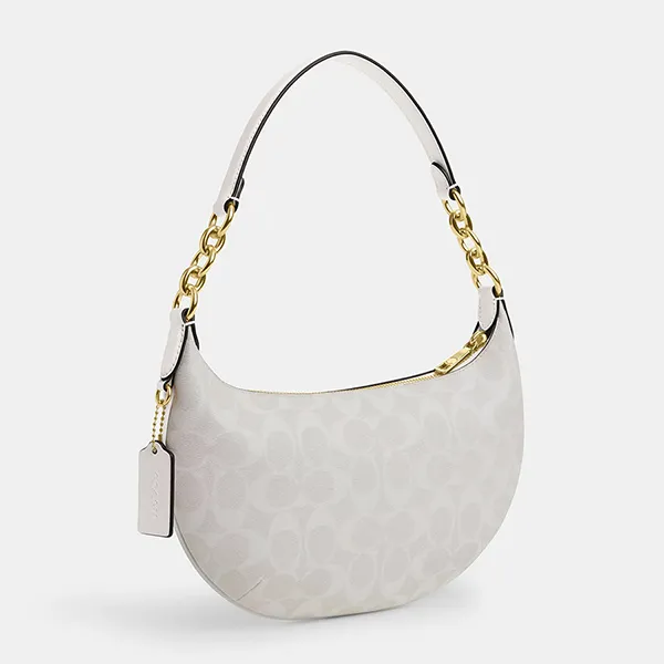 Túi Đeo Vai Nữ Coach Payton Hobo Bag In Signature Canvas CE620 Màu Trắng