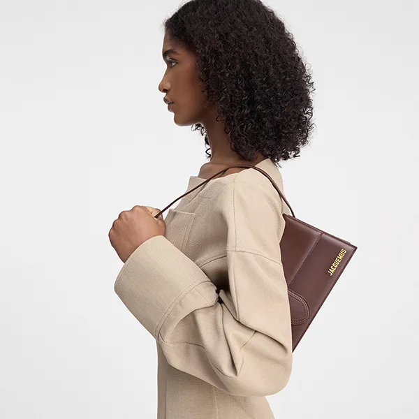 Túi Đeo Vai Nữ Jacquemus Le Bambino Long Flap Bag 221BA013-3100 Màu Nâu