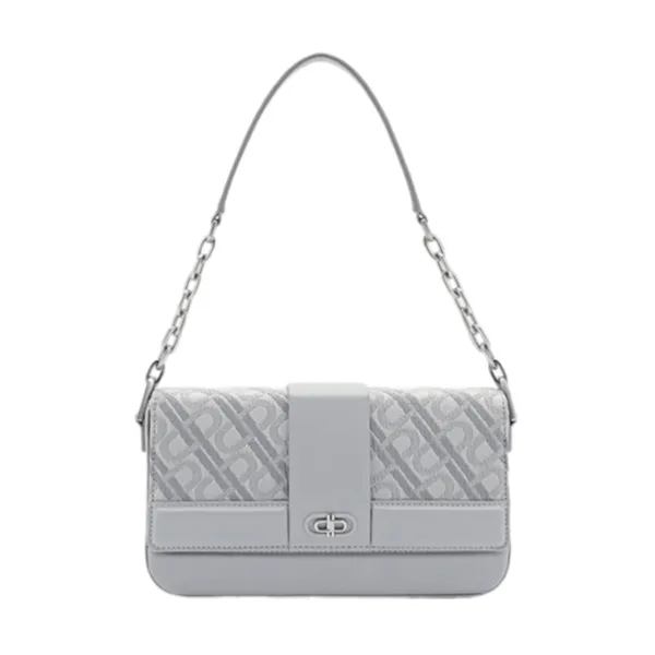 Túi Đeo Vai Pedro Icon Leather Sling Shoulder Bag Light Grey PM2-25210231 Màu Xám Nhạt