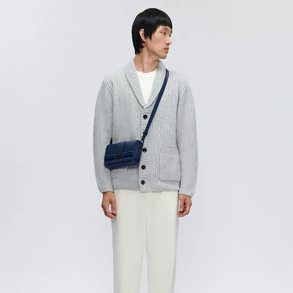 Túi Đeo Vai Pedro Icon Leather Sling Shoulder Bag Navy PM2-25210231 Màu Xanh Navy - Túi xách - Vua Hàng Hiệu