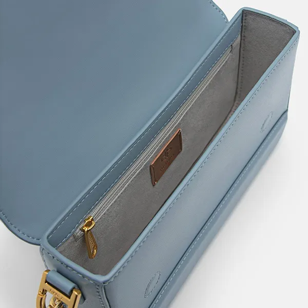 Túi Đeo Vai Pedro Icon Leather Sling Shoulder Bag Slate Blue PM2-25210231 Màu Xanh Da Trời