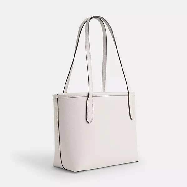 Túi Tote Nữ Coach Small City CT859 Gold/Chalk Màu Trắng - Túi xách - Vua Hàng Hiệu