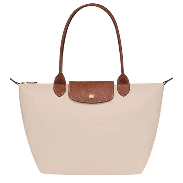 Túi Xách Nữ Longchamp Le Pliage Large Beige With Handle Paper L1899089P71 Màu Be - Túi xách - Vua Hàng Hiệu