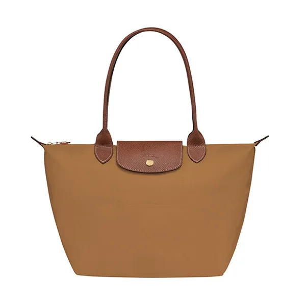 Túi Xách Nữ Longchamp Le Pliage Original M Bag Chamois Recycled Canvas L2605089P86 Màu Nâu