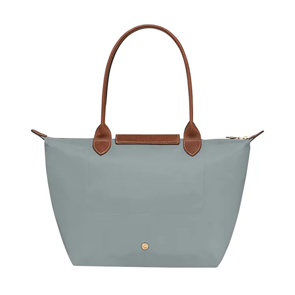 Túi Xách Nữ Longchamp Le Pliage Original M Bag Recycled Canvas Acier L2605089P80 Màu Xanh Xám - Túi xách - Vua Hàng Hiệu