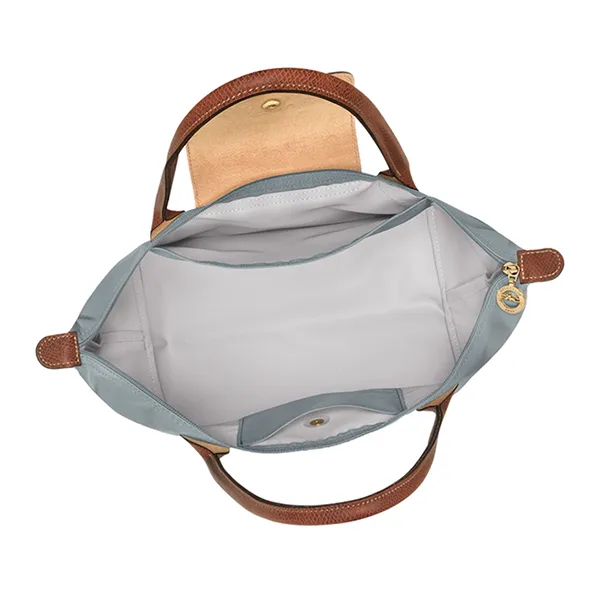 Túi Xách Nữ Longchamp Le Pliage Original M Bag Recycled Canvas Acier L2605089P80 Màu Xanh Xám - Túi xách - Vua Hàng Hiệu