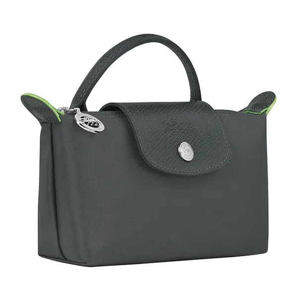 Túi Xách Nữ Longchamp Le Pliage Original Mini Pouch With Handle Graphite Màu Than Chì