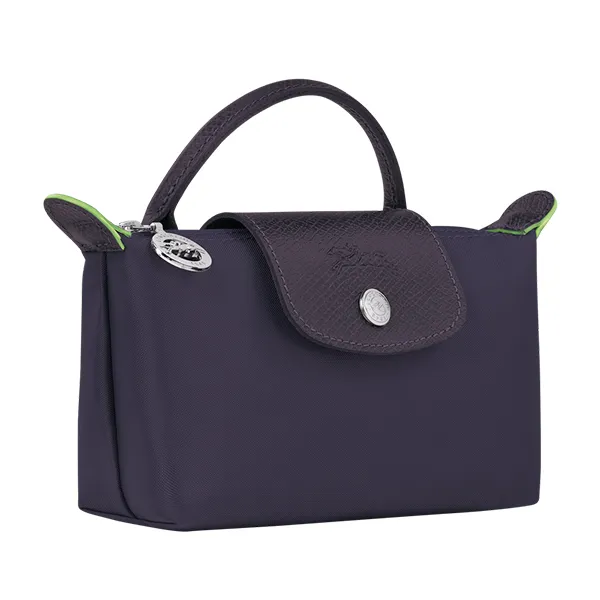 Túi Xách Nữ Longchamp Le Pliage Original Mini Pouch With Handle Myrtile Màu Tím Đậm