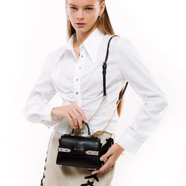 Túi Xách Nữ Lyn Fineness Karat Top XS Handbags LL24SBS014 Màu Đen