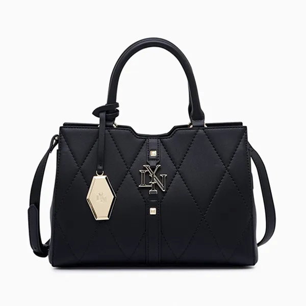 Túi Xách Nữ Lyn Galactiga Quilt M Handbags LL24CBS241 Màu Đen