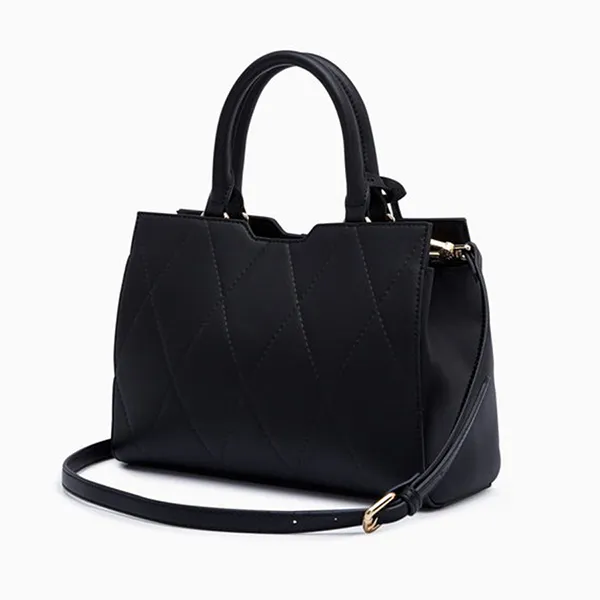 Túi Xách Nữ Lyn Galactiga Quilt M Handbags LL24CBS241 Màu Đen