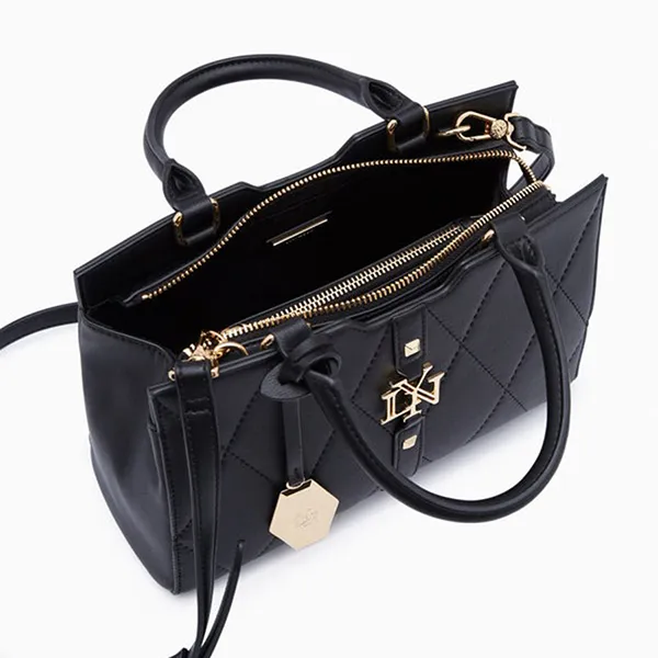 Túi Xách Nữ Lyn Galactiga Quilt M Handbags LL24CBS241 Màu Đen