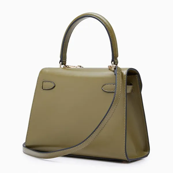 Túi Xách Nữ Lyn Raff Pocket Top Handle M Handbags LL24FBS127 Màu Xanh Olive - Túi xách - Vua Hàng Hiệu