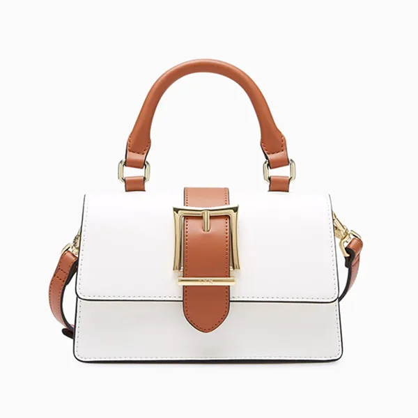 Túi Xách Nữ Lyn Vivienne Mini Top Handle Handbags LL24FBF105 Màu Trắng Nâu