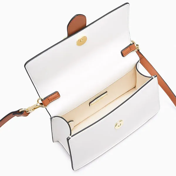 Túi Xách Nữ Lyn Vivienne Mini Top Handle Handbags LL24FBF105 Màu Trắng Nâu