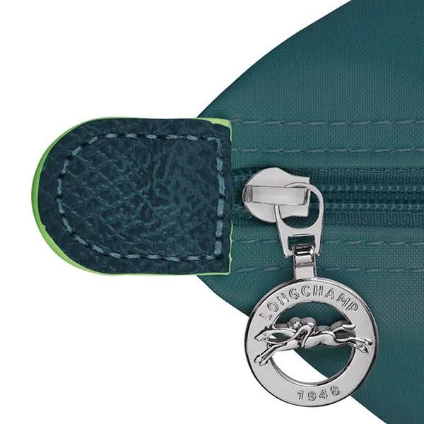 Túi Xách Tay Nữ Longchamp Le Pliage Pouch With Handle Peacock Màu Xanh Cổ Vịt - Túi xách - Vua Hàng Hiệu