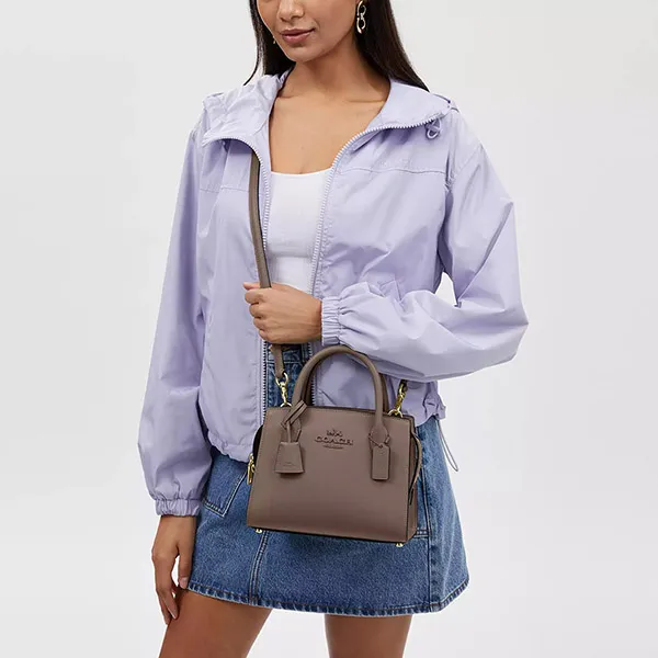 Túi Xách Tay Nữ Coach Andrea Carryall Handbag Bag CP081 Màu Nâu Đất