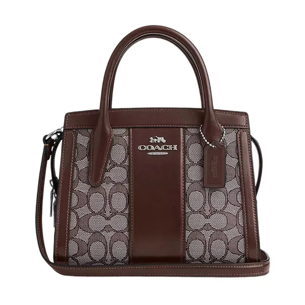 Túi Xách Tay Nữ Coach Andrea Carryall Hand Bag CT766 Màu Nâu Đậm