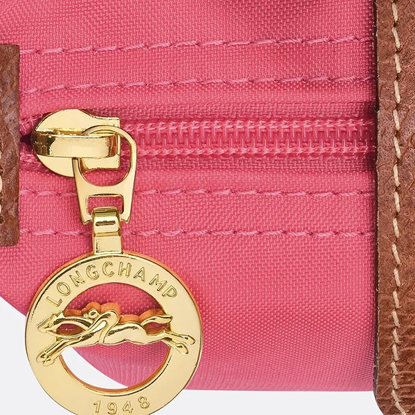 Túi Xách Tay Nữ Longchamp Le Pliage Original Pouch With Handle Grenadine Màu Hồng - Túi xách - Vua Hàng Hiệu