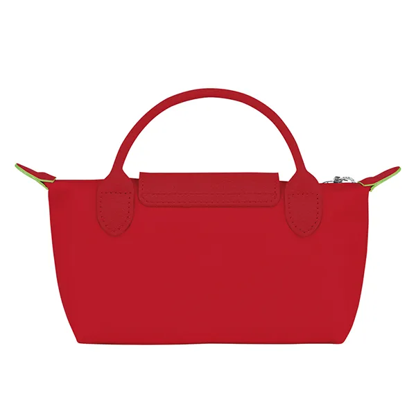 Túi Xách Tay Nữ Longchamp Le Pliage Pouch With Handle Tomato Màu Đỏ