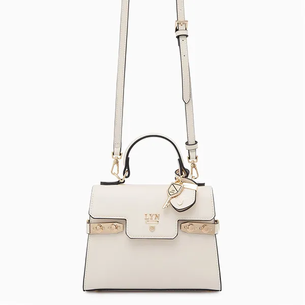 Túi Xách Tay Nữ Lyn Fineness Re-Edit S Handbags LL22WBF298 Màu Trắng - Túi xách - Vua Hàng Hiệu