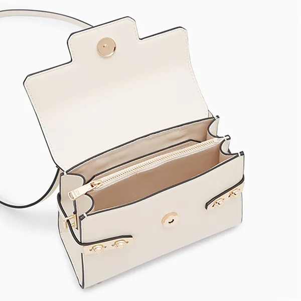 Túi Xách Tay Nữ Lyn Fineness Re-Edit S Handbags LL22WBF298 Màu Trắng - Túi xách - Vua Hàng Hiệu