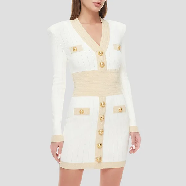 Váy Nữ Balmain In White AF1R8060KD74 Màu Trắng Size 38 - Thời trang - Vua Hàng Hiệu