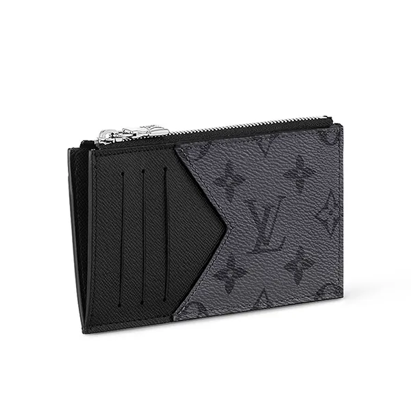 Ví Đựng Thẻ Louis Vuitton LV Coin Card Holder M69533 Màu Đen/Xám - Túi xách - Vua Hàng Hiệu