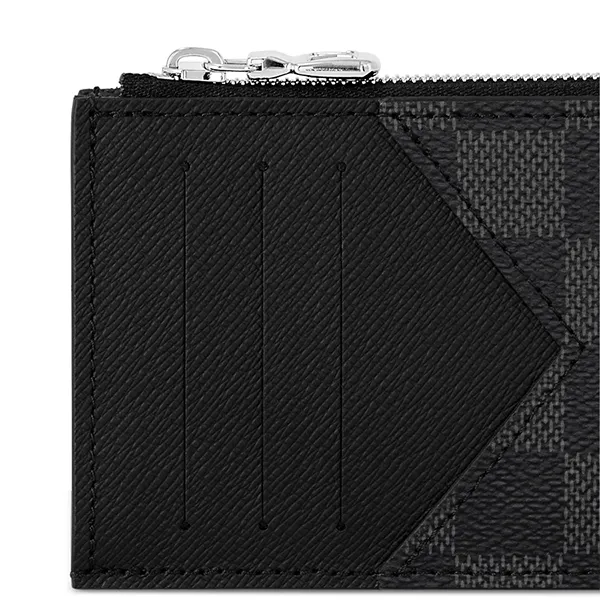 Ví Đựng Thẻ Louis Vuitton LV Coin Card Holder N64038 Màu Đen/Xám