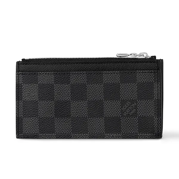 Ví Đựng Thẻ Louis Vuitton LV Coin Card Holder N64038 Màu Đen/Xám