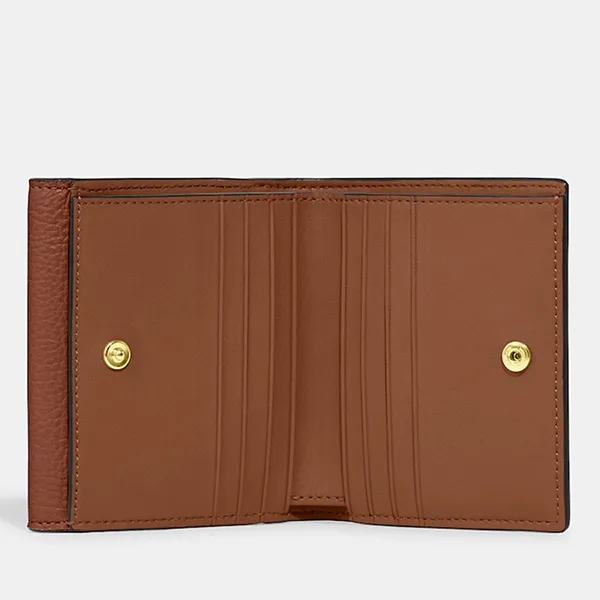 Ví Nữ Coach Small Morgan Wallet In Signature Canvas CF472 Màu Nâu Khaki - Túi xách - Vua Hàng Hiệu